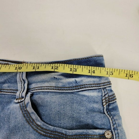 Rewash Shorts 11/30 Blue Denim Mom Vintage Reunion Super High Rise Cuffed Womens - Picture 4 of 7